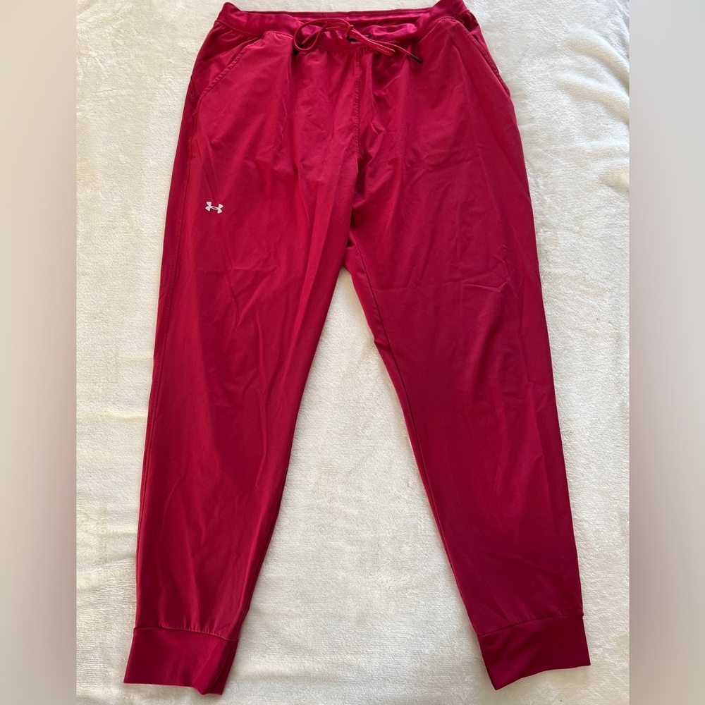 Under armour red pants size L